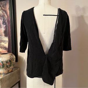 Cos Black backless tee